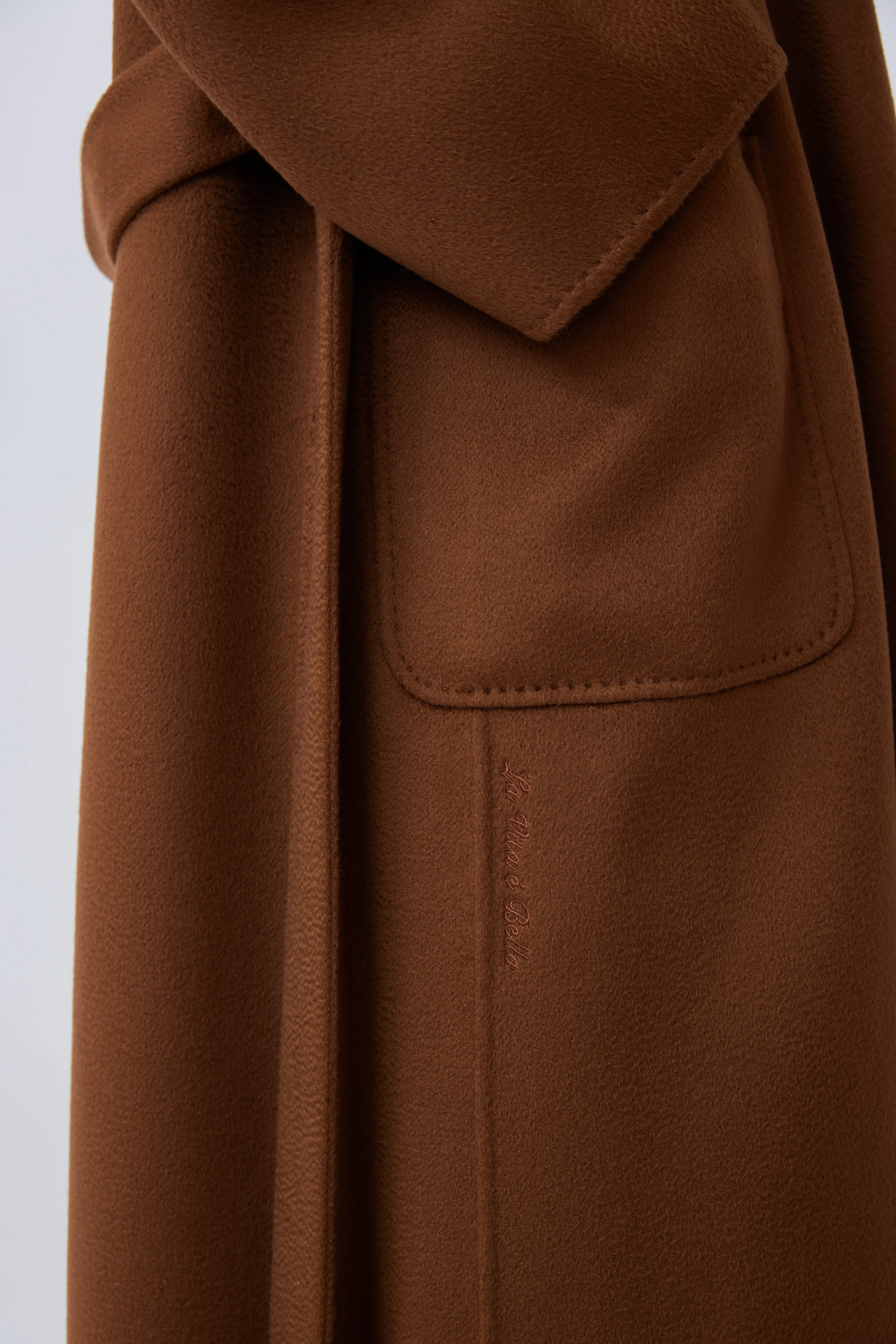 Women's heavy cashmere oversize coat